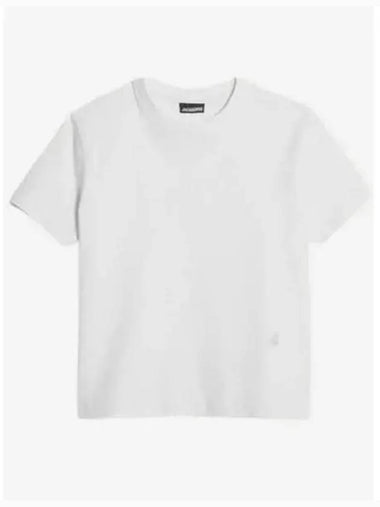 Jacquemus Le Abba Short Sleeve T Shirt White 231JS0842003100SS23 - JACQUEMUS - BALAAN 1