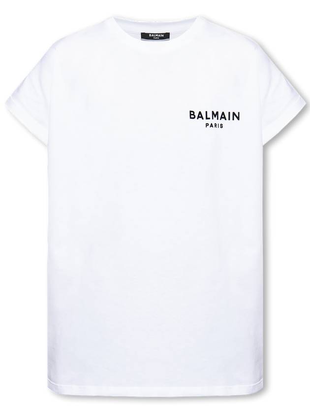 long sleeve t-shirt BF1EF010BB01 GAB WHITE - BALMAIN - BALAAN 2