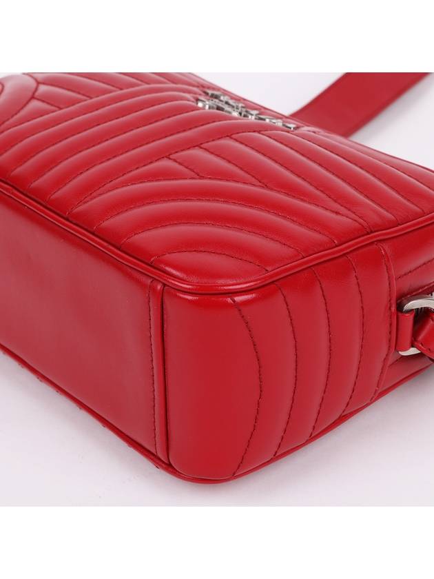 Red diagram silver mini chain bag 1BH038 - PRADA - BALAAN 8