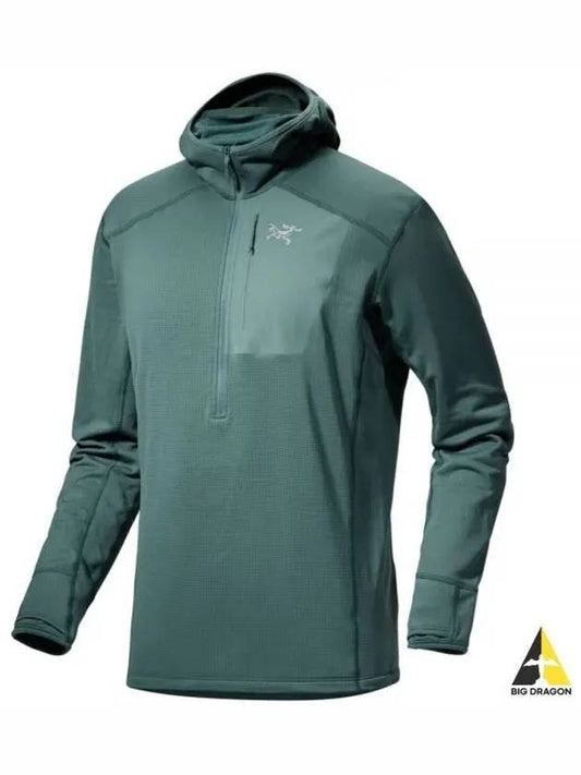 Men's Delta Half Zip Hoodie Green - ARC'TERYX - BALAAN 2