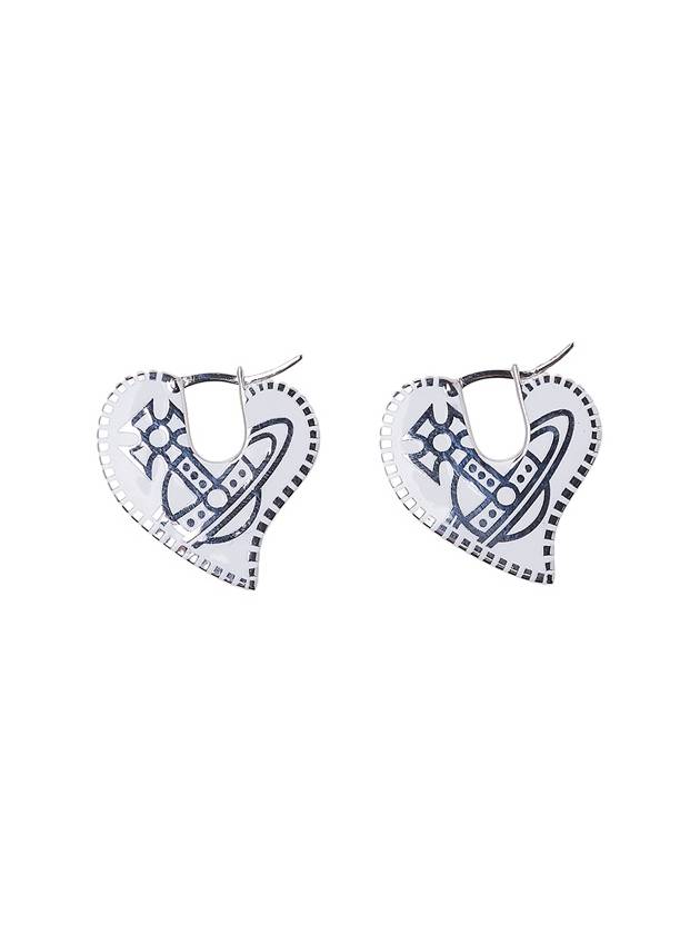 Amanda Heart Earrings White - VIVIENNE WESTWOOD - BALAAN 11