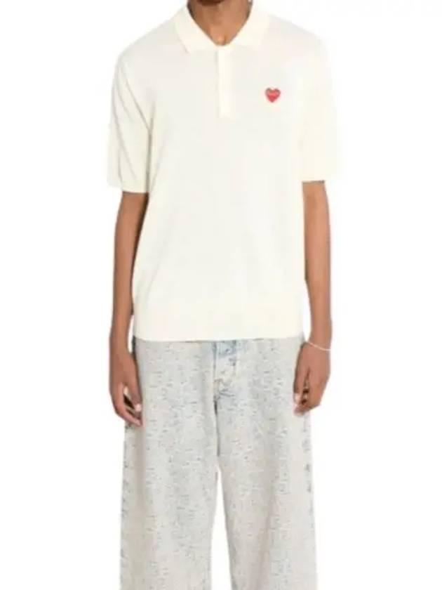 24 Polo Neck Short Sleeve Knit P1N094 6 Collarati - COMME DES GARCONS - BALAAN 1