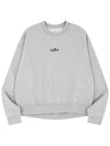 2024 F W Unisex Double Loop Logo Slick Sweatshirt Gray - MAVRK - BALAAN 2