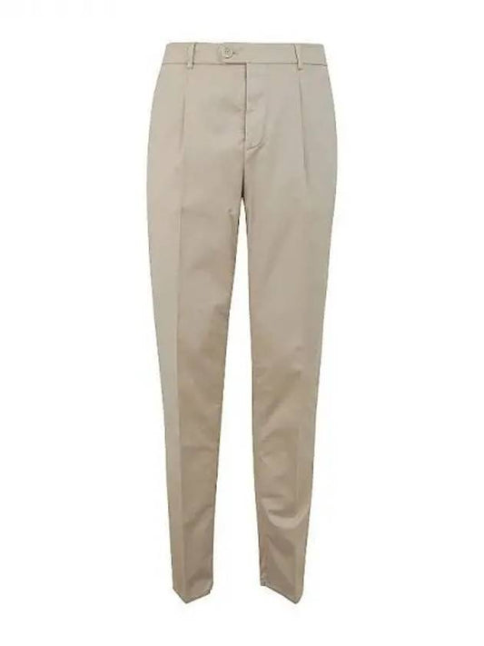Lace Sure Fit Cotton Straight Pants Light Beige - BRUNELLO CUCINELLI - BALAAN 2