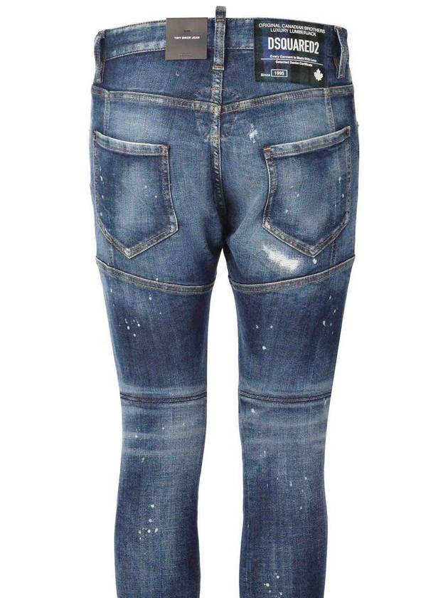 Distressed Skinny Jeans Blue - DSQUARED2 - BALAAN 5