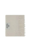 Logo Patch Fringe Muffler White - ACNE STUDIOS - BALAAN 2