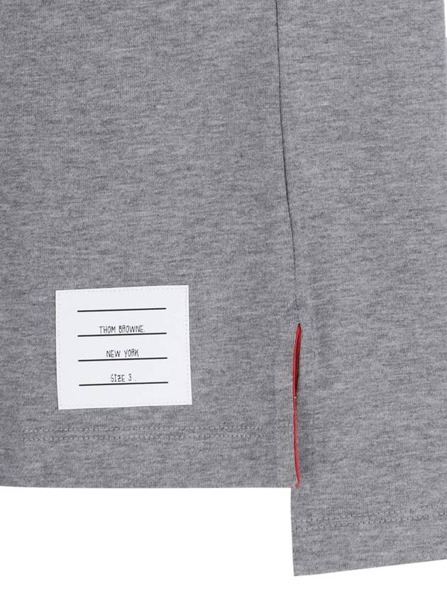 Midweight Jersey Anchor Short Sleeve T-Shirt Light Grey - THOM BROWNE - BALAAN 6