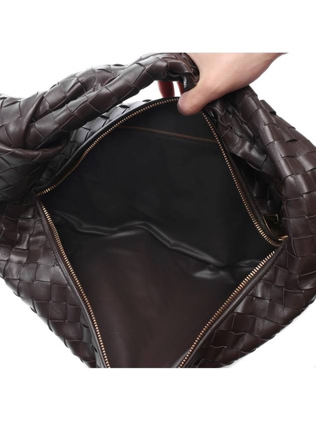 Intrecciato Jody Small Shoulder Bag Dark Brown - BOTTEGA VENETA - BALAAN 7