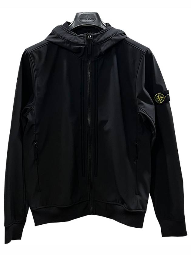 Kids Wappen Logo Hooded Zip-Up Jacket Black - STONE ISLAND - BALAAN 3