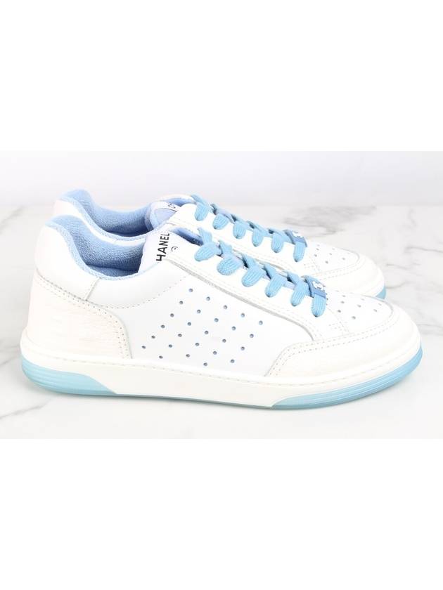 Back logo tennis sneakers blue 36 5 235 - CHANEL - BALAAN 6