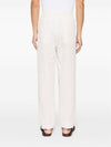 Drawstring Pleated Tapered Straight Pants White - BRUNELLO CUCINELLI - BALAAN 5