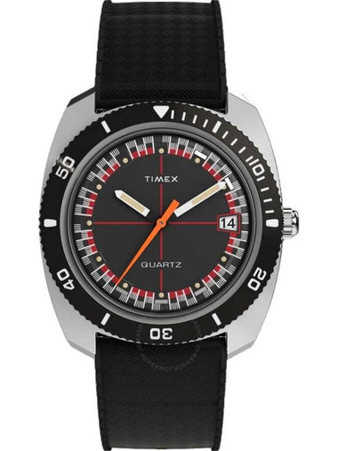 Timex Q Reissue 1971 Quartz Black Dial Men's Watch TW2W22400 - TIMEX - BALAAN 1