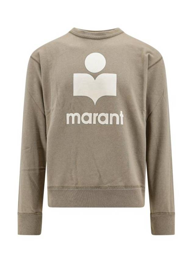 Mikoy Logo Cotton Sweatshirt Moss Green - ISABEL MARANT - BALAAN 1