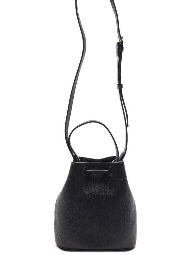 Mini Grainy Leather TB Bucket Bag Black - BURBERRY - BALAAN 5