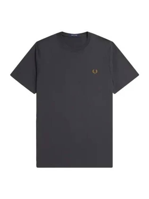 Fred Perry crew neck short sleeve t shirt anchor gray dark caramel - FRED PERRY - BALAAN 1