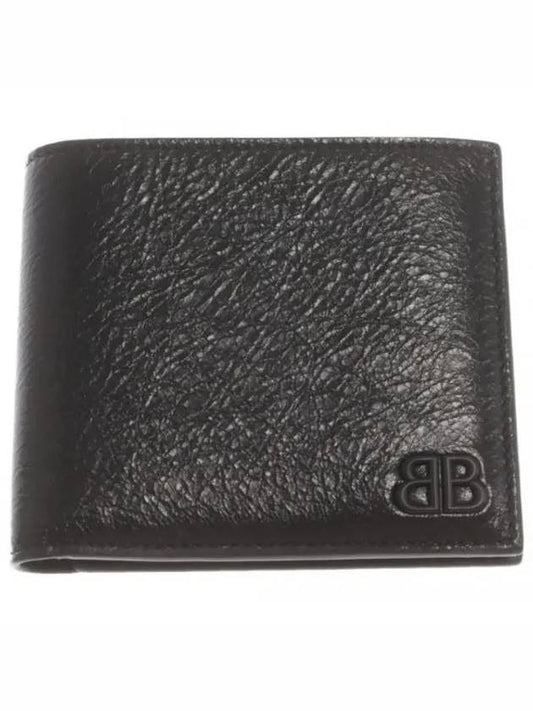 Monaco Square Folded Half Wallet Black - BALENCIAGA - BALAAN 2