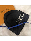 Monogram Flower Signature Headline Wool Beanie Black - LOUIS VUITTON - BALAAN 2