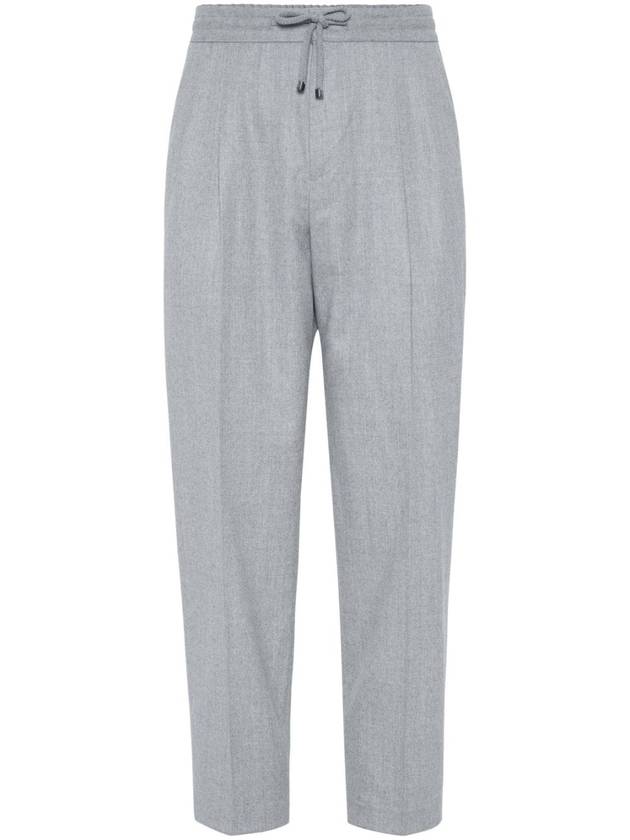 Brunello Cucinelli Trousers Light Grey - BRUNELLO CUCINELLI - BALAAN 1