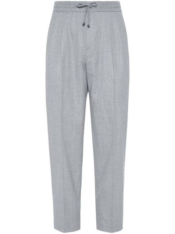 Brunello Cucinelli Trousers Light Grey - BRUNELLO CUCINELLI - BALAAN 1