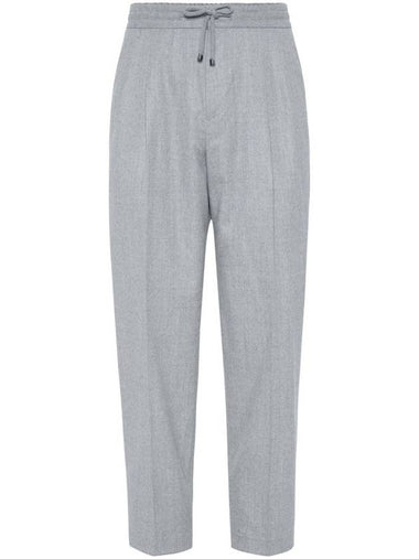 Brunello Cucinelli Trousers Light Grey - BRUNELLO CUCINELLI - BALAAN 1