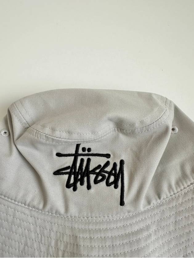 Brushed Big Basic Bucket Hat Grey - STUSSY - BALAAN 4