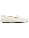 Women's Gommino Leather Driving Shoes White - TOD'S - BALAAN 2