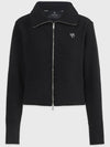 Women's Loving Fleece Two-Way Line Zip-Up Jacket Black - MICANE - BALAAN 7