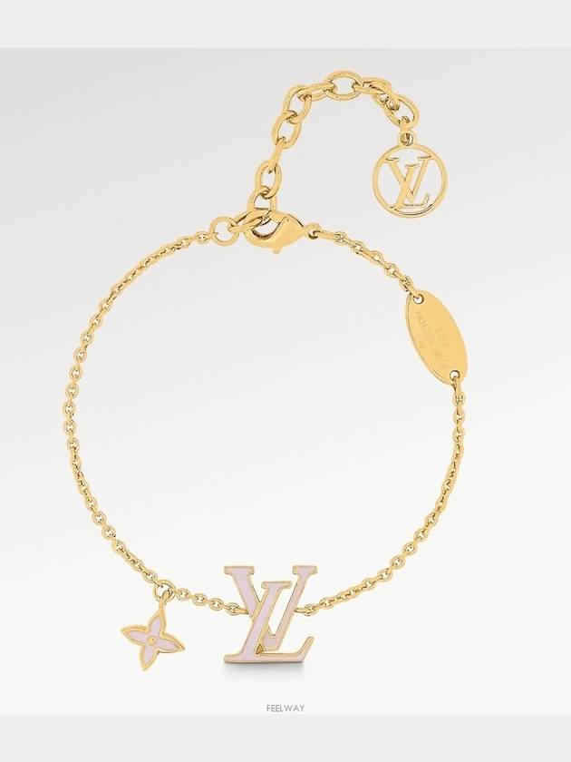 LV Iconic Enamel Bracelet Light Pink Gold - LOUIS VUITTON - BALAAN 2