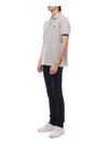 Men's Heart Logo Polo Shirt Grey - AMI - BALAAN 5