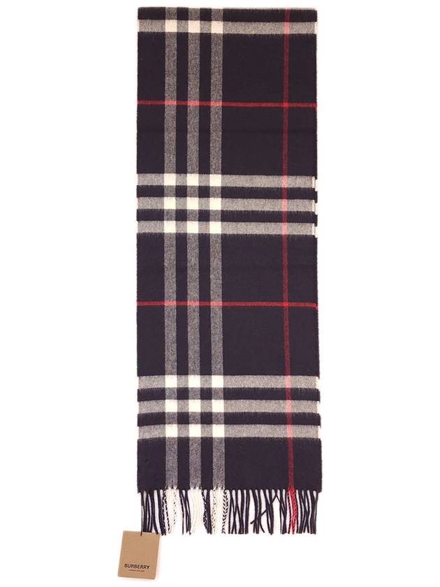 Classic Check Cashmere Scarf Grey - BURBERRY - BALAAN 3