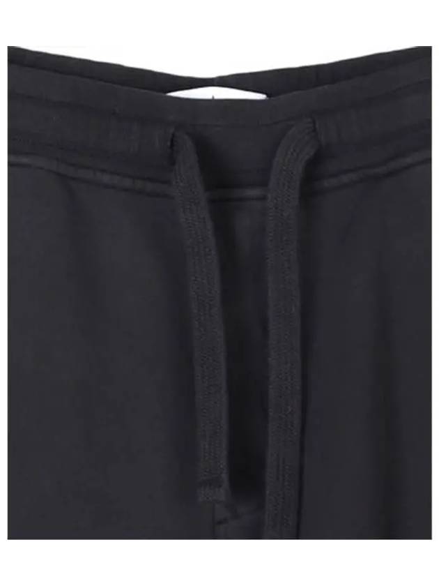 Fleece Bermuda Shorts Black - STONE ISLAND - BALAAN 4