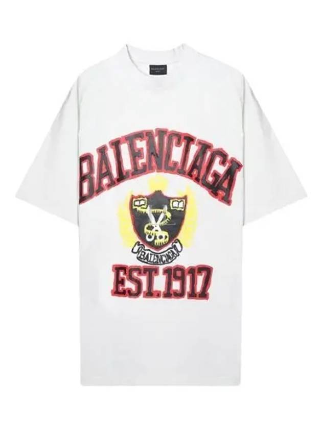 DIY College Medium Fit Short Sleeve T-Shirt White - BALENCIAGA - BALAAN 2