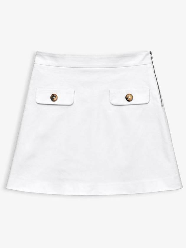 Lambda Women s Golf Wear Skirt High Waist 12211 White Official Genuine - LAMBDA - BALAAN 1