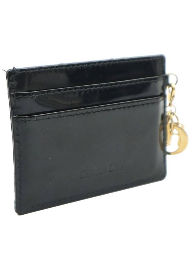 Dior Christian S0126OVRB M323 Black Patent Cannage Lady Card Wallet - DIOR - BALAAN 5