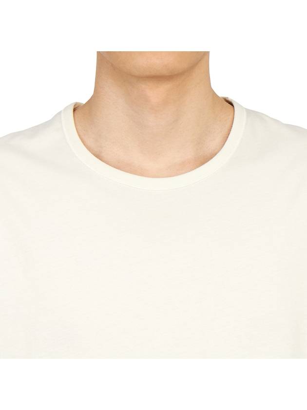 Men's Cotton Short Sleeve T-Shirt Beige - PAUL SMITH - BALAAN 7