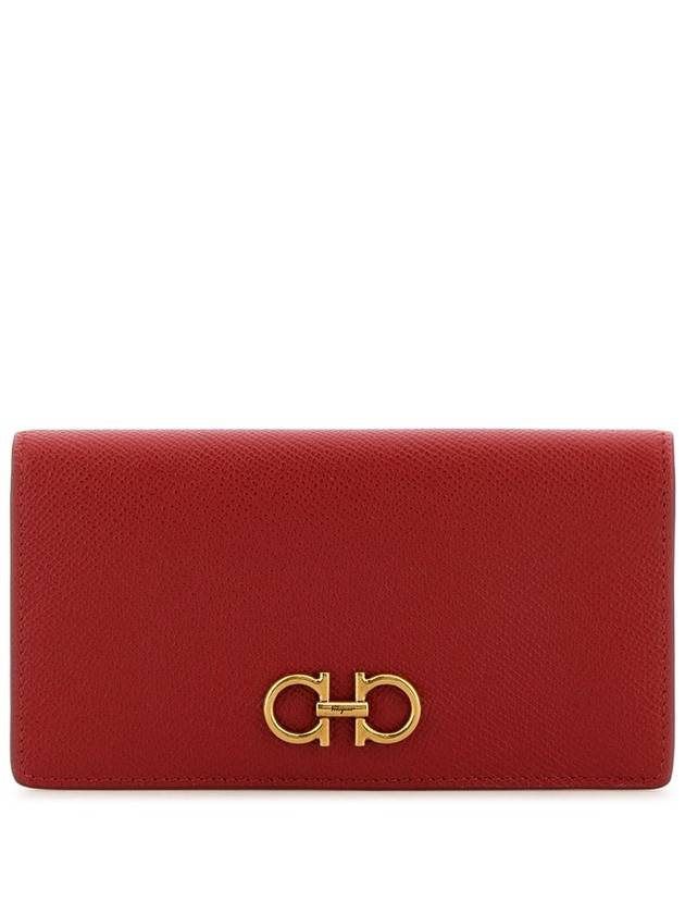 Gancini Continental Long Wallet Red - SALVATORE FERRAGAMO - BALAAN 2