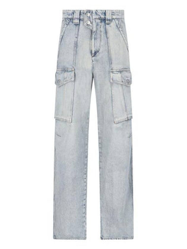 Denim Straight Pants PA0280FA B1H02E30LU BLUE - ISABEL MARANT ETOILE - BALAAN 1