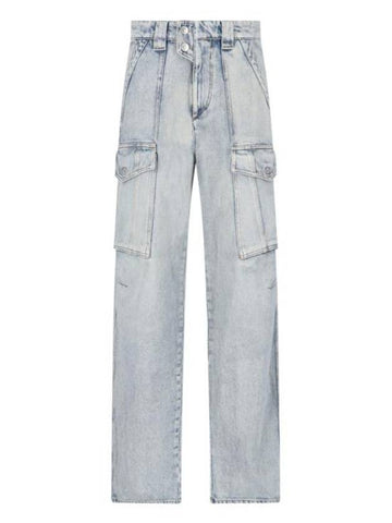 Denim Straight Pants PA0280FA B1H02E30LU BLUE - ISABEL MARANT ETOILE - BALAAN 1