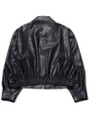 Vegan Leather Jacket Black - LESEIZIEME - BALAAN 7