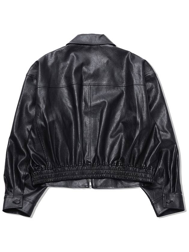 Vegan Leather Jacket Black - LESEIZIEME - BALAAN 4