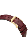 Grip Quartz Leather Strap Watch Gold Brown YA157402 - GUCCI - BALAAN 5