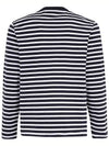 Fox Head Patch Regular Marin Long Sleeve T Shirt Navy Stripes - MAISON KITSUNE - BALAAN 4