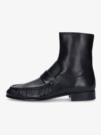 Loafer Leather Mid Boots Black - THE ROW - BALAAN 2