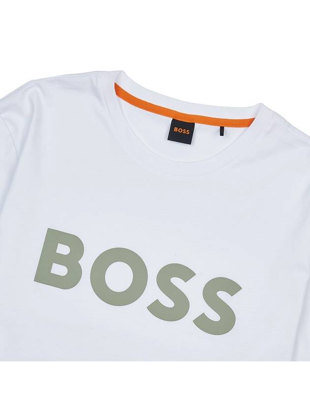 Logo Short Sleeve T-Shirt White - HUGO BOSS - BALAAN 4