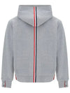 Men's Center Back Stripe Logo Patch Hoodie Grey - THOM BROWNE - BALAAN 3