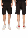 Cargo Bermuda Shorts Black - STONE ISLAND - BALAAN 2