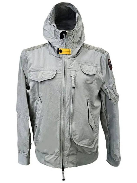 Men s Gobi Hooded Bomber Jacket Gray PMJCKMA01 233 - PARAJUMPERS - BALAAN 1