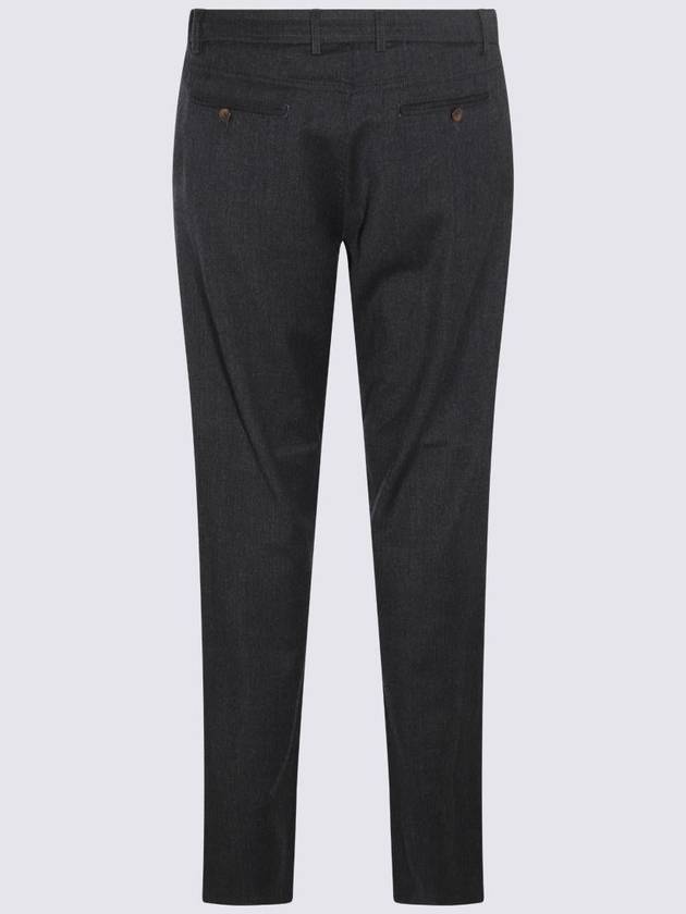 Canali Dark Grey Cotton Pants - CANALI - BALAAN 2