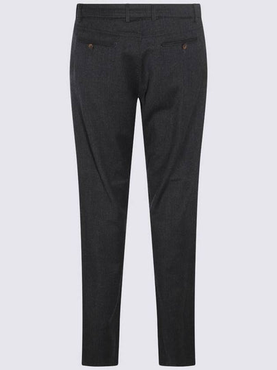 Canali Dark Grey Cotton Pants - CANALI - BALAAN 2