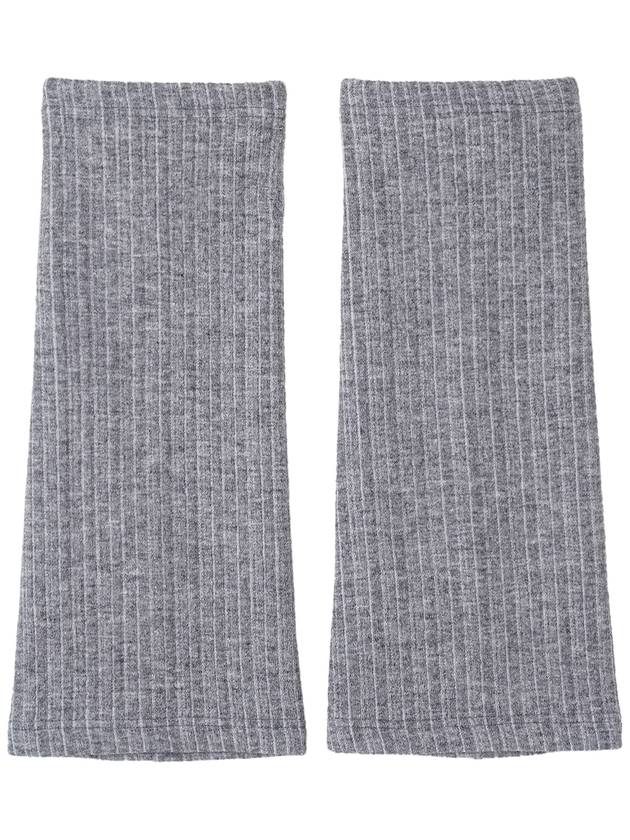 Ribbon Ribbed Boucle Leg Warmers Grey - HIGH SCHOOL DISCO - BALAAN 4